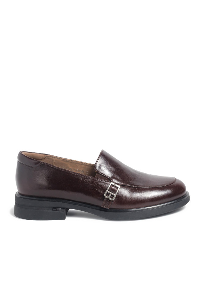 Brown leather loafers 4864 VECHOROVA - photo 3