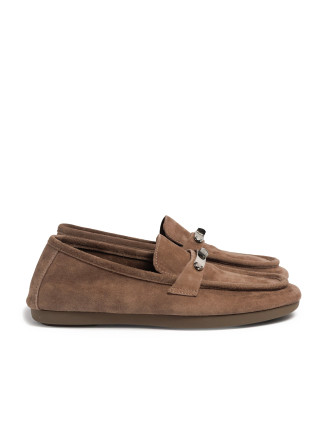 Beige suede moccasins 4892 VECHOROVA
