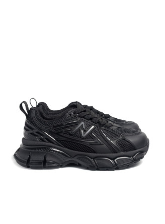 Black Textile Sneakers 4893 VECHOROVA