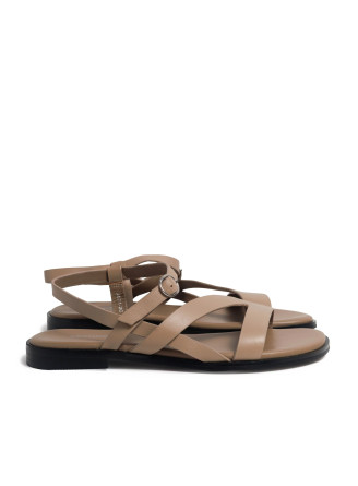 Beige leather sandals 4896 VECHOROVA