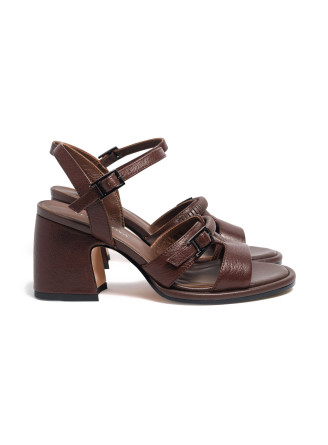 Brown leather sandals 4913 VECHOROVA