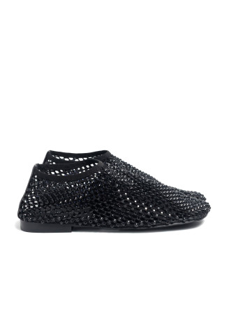 Black textile ballet flats 4916 VECHOROVA