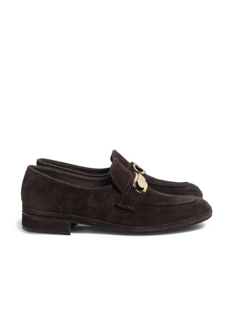 Brown suede loafers 4917 VECHOROVA