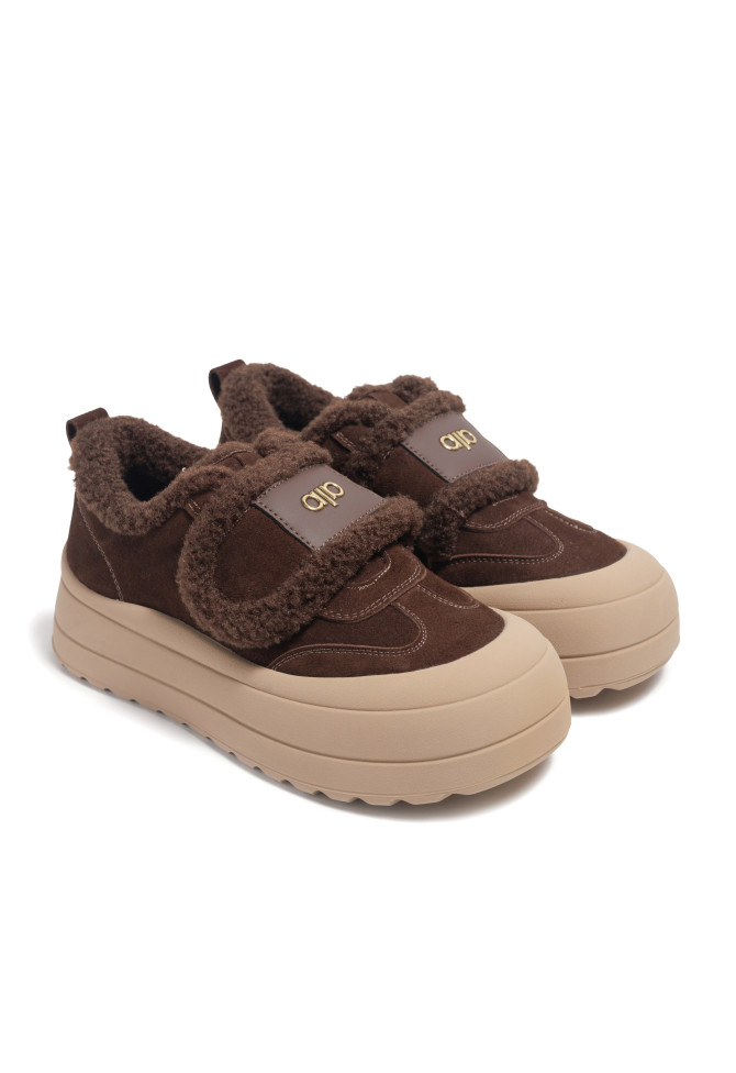Brown suede sneakers 5037 VECHOROVA - photo 1