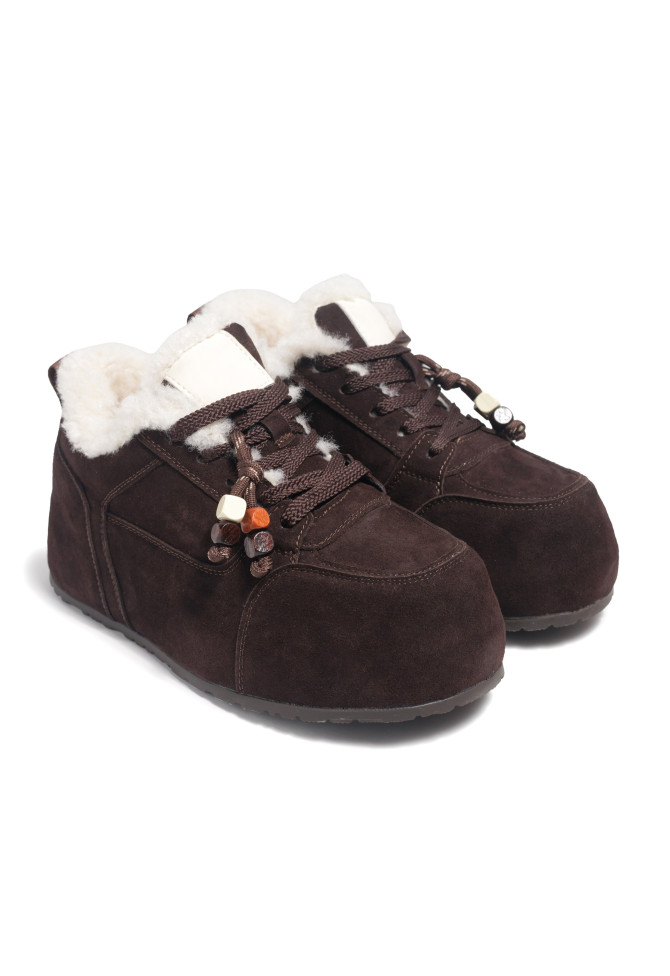 Brown suede sneakers 5039 VECHOROVA - photo 1
