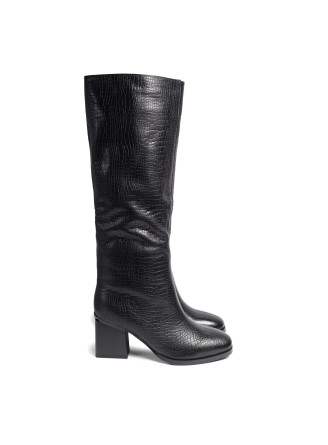 BLACK LEATHER BOOTS 5072 VECHOROVA
