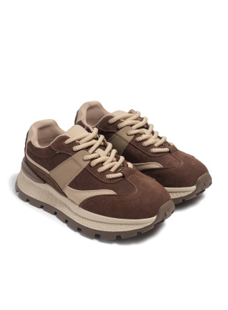 Brown suede sneakers 5094 VECHOROVA