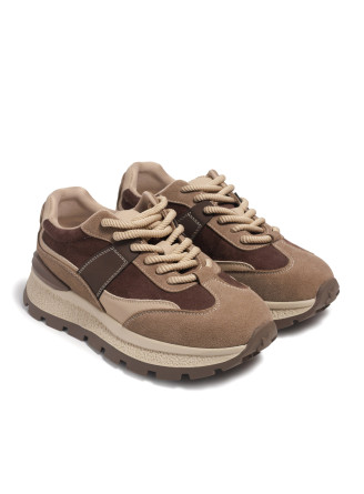 Beige suede sneakers 5095 VECHOROVA