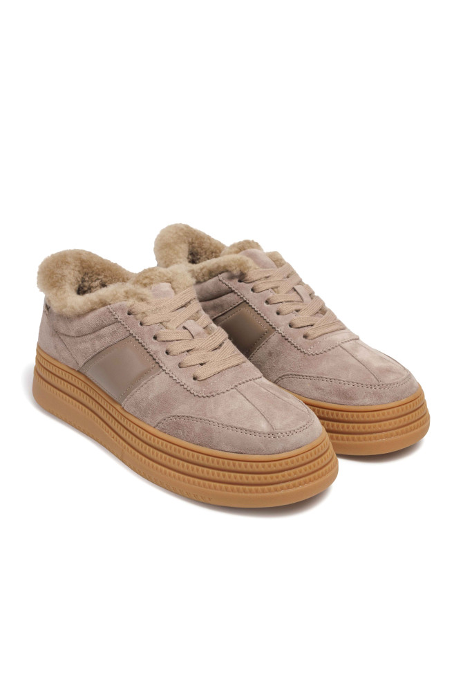 Beige leather sneakers 5104 Vechorova - photo 2