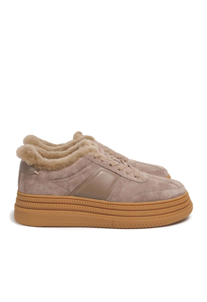 Beige leather sneakers 5104 Vechorova - photo 1