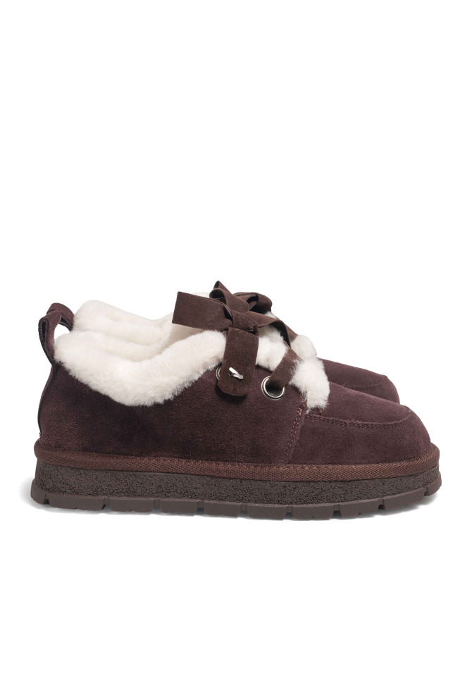 Chocolate suede sneakers 5110 VECHOROVA - photo 2