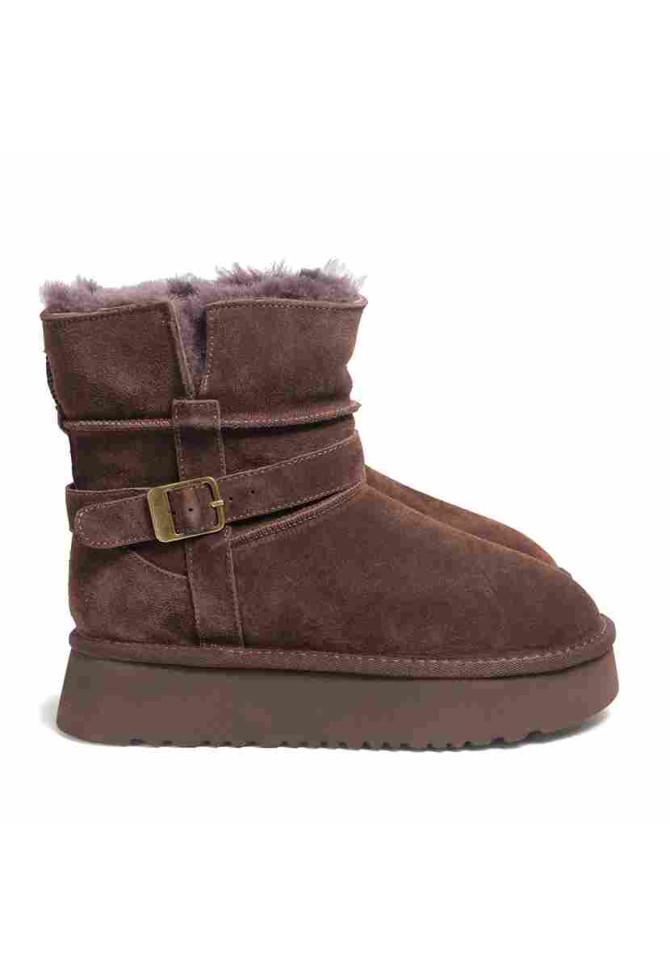 Brown suede Ugg-style boots 5118 VECHOROVA - photo 2